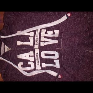 Zip up hoodie